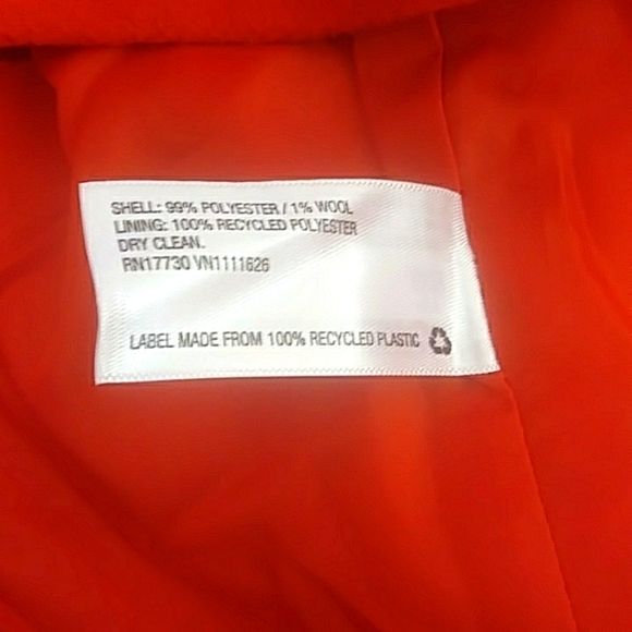 A New Day Women's Duffel Cape Hoodie Overcoat, Red Orange Shade, XL - Picture 6 of 7